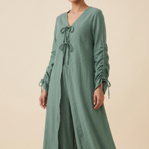 Sage Green Ruched Co-ord Set