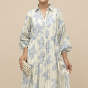 Elegant Floral Tiered Maxi Dress