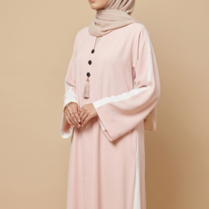 Blush Rose Minimalist Abaya