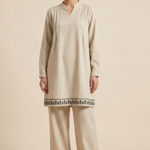 Oatmeal Linen Minimalist Co-ord