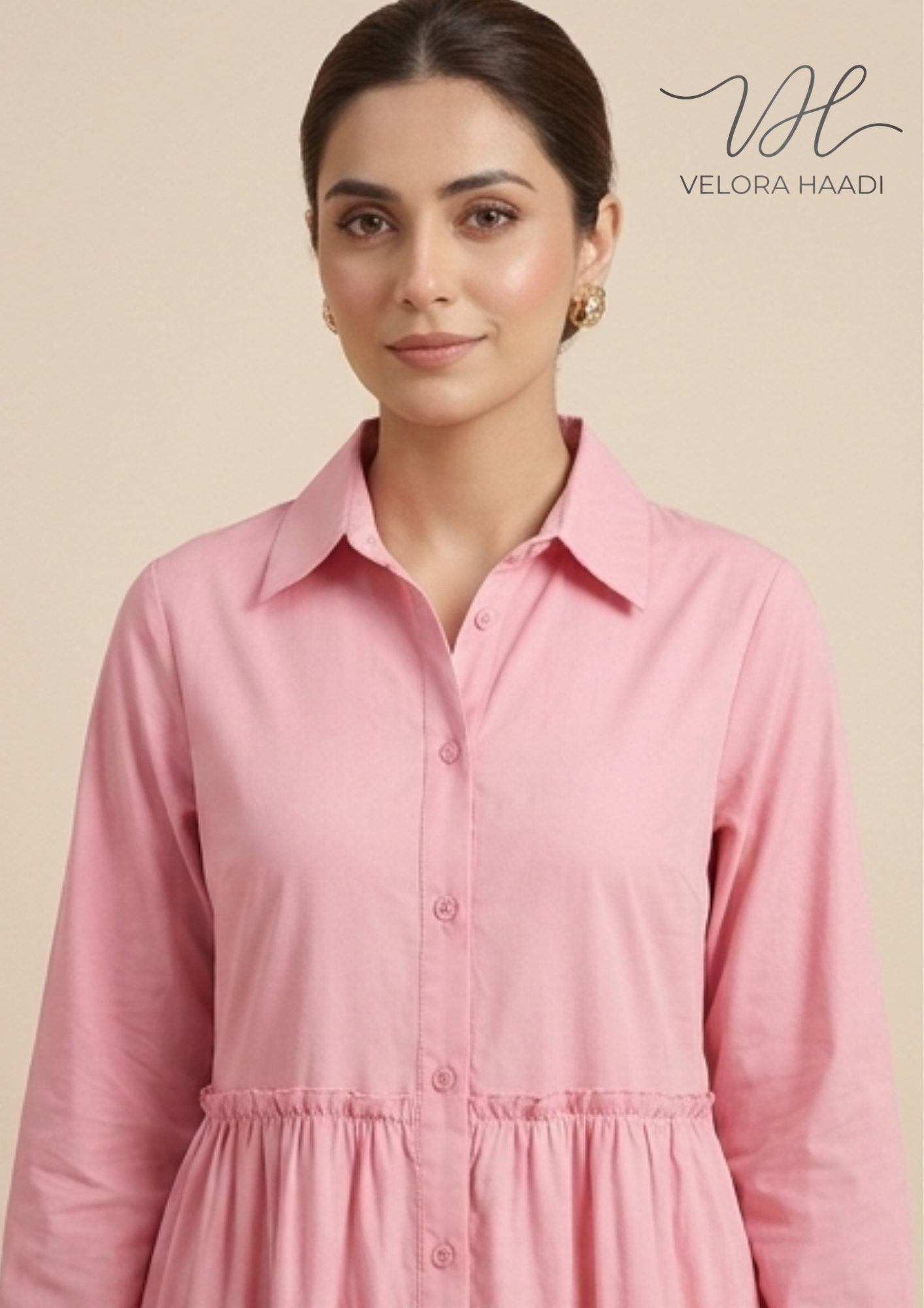 Soft Pink Tiered Maxi Dress - Image 2