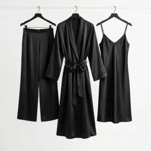 Premium Silk 3-Piece Luxury Loungewear Set